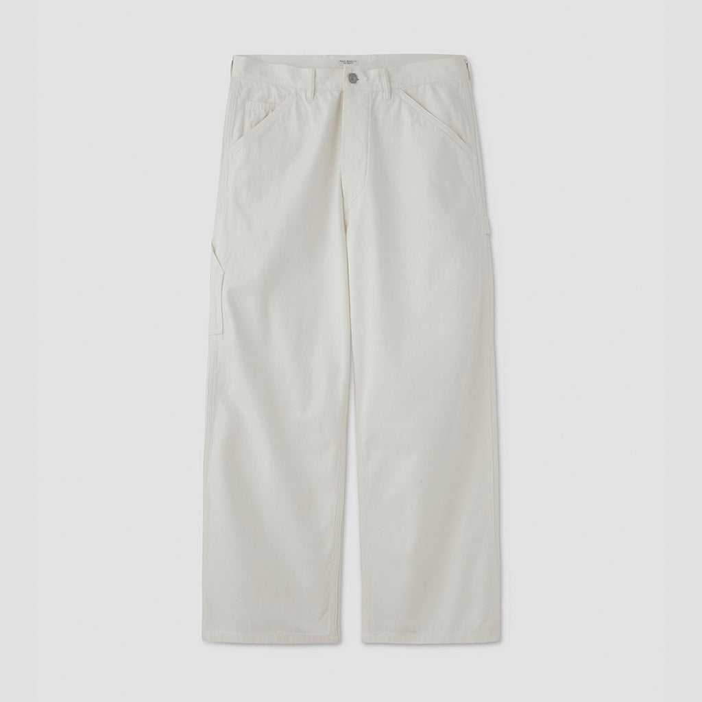 DENIM PAINTER TROUSERS #OFF WHITE [PMAT-PT09]