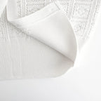 GRASSY LACE CREW NECK CARDIGAN #WHITE [BN-26SL-029]