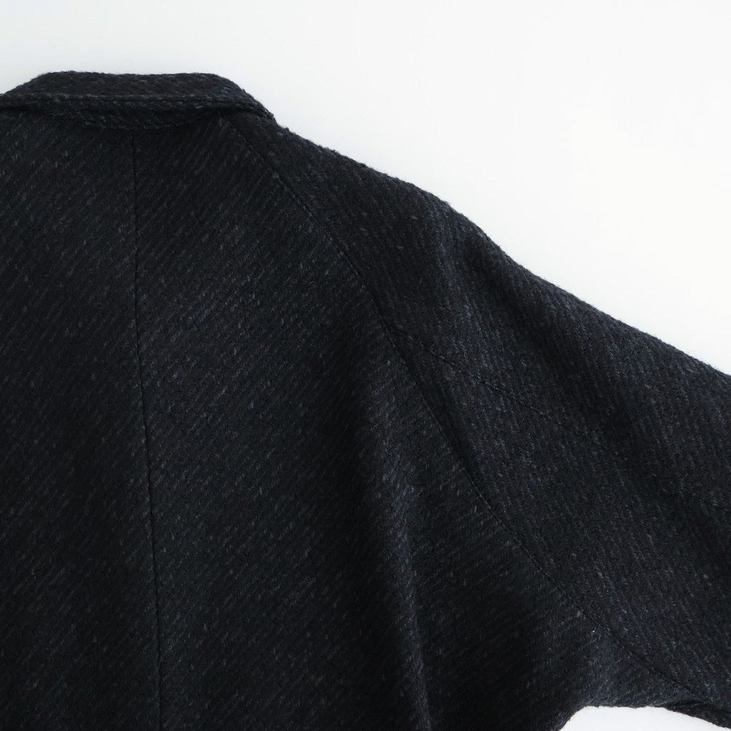 ROUND-COLLAR MOTORING JACKET #ONYX [252OJ-JK04]