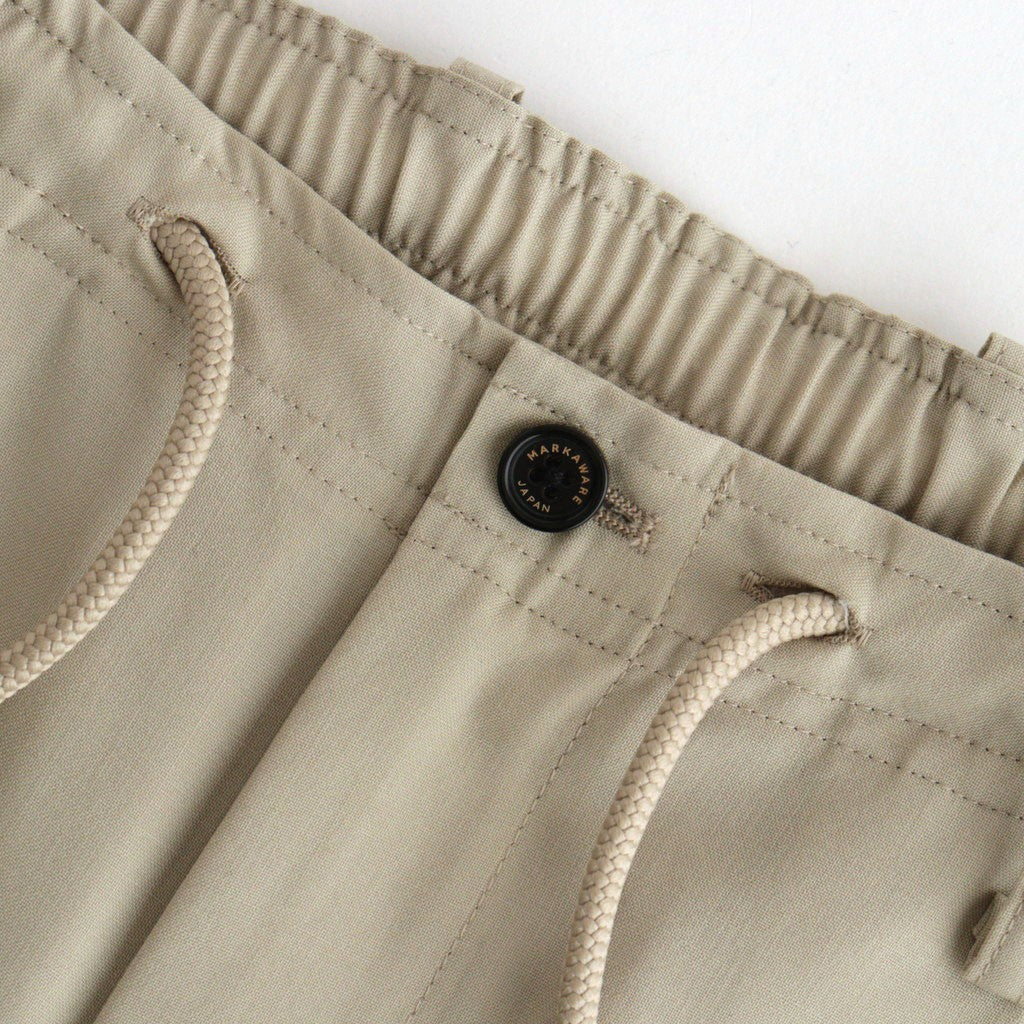 DOUBLE PLEATED EASY TROUSERS #BEIGE [A26A15PT02C]