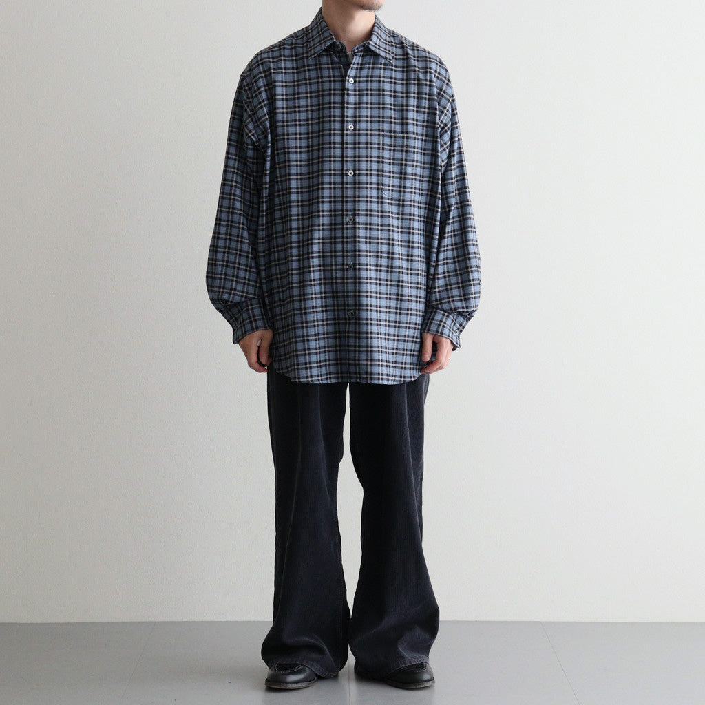 COMFORT FIT SHIRT #BLUE CHECK [A26C17SH02C]