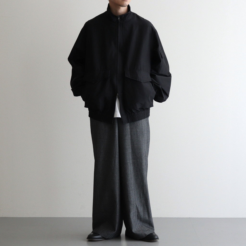 WIDE LEG EASY PANTS #HERRINGBONE [M25C12PT02C]