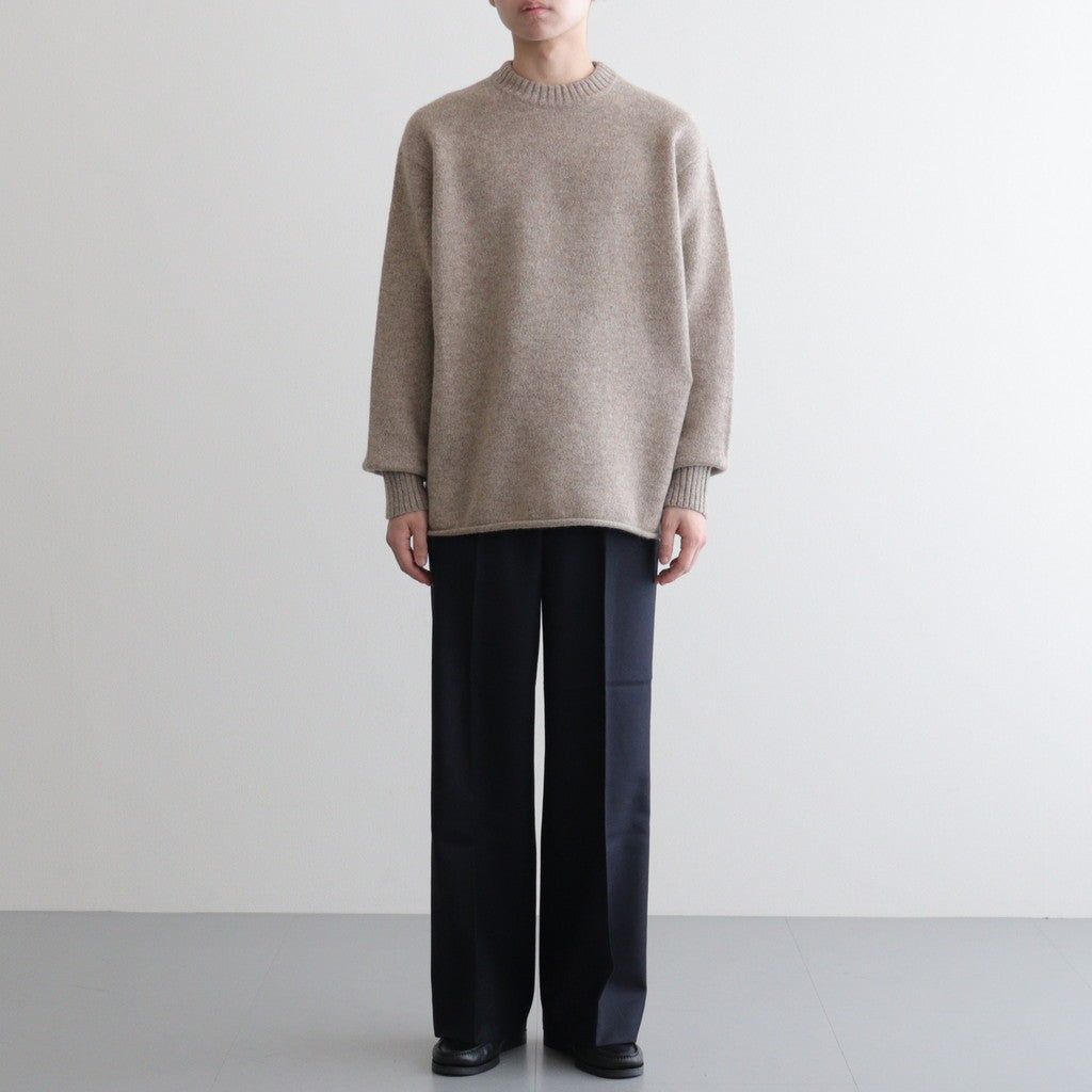 Yak felted sweat shirt #BEIGE×BEIGE [NEP-AW2301]