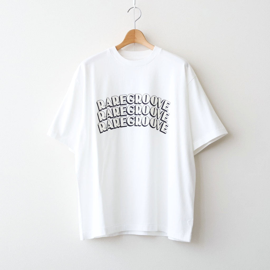 RAREGROOVE Print Tee WIDE #White×White-PT [bROOTS25S34S26B]