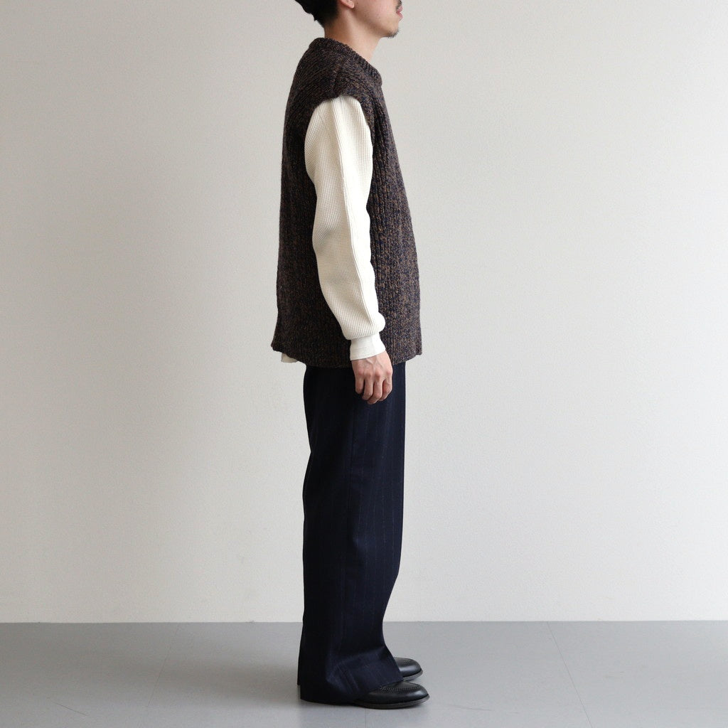 British Wool Vest Made by macalastair #Blue John/Sandstone [6043-1302]