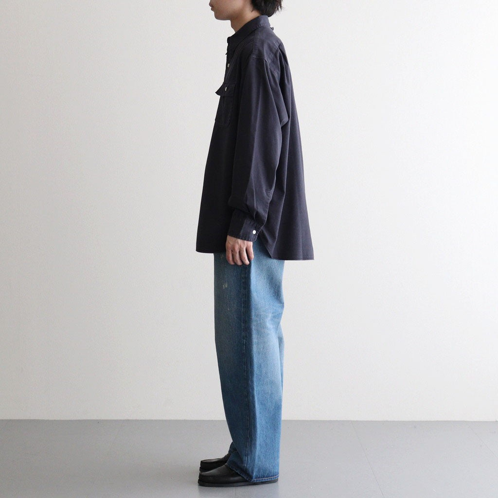 Garment Dyed Field Twill Shirt #Asphalt Gray [N26SG034]