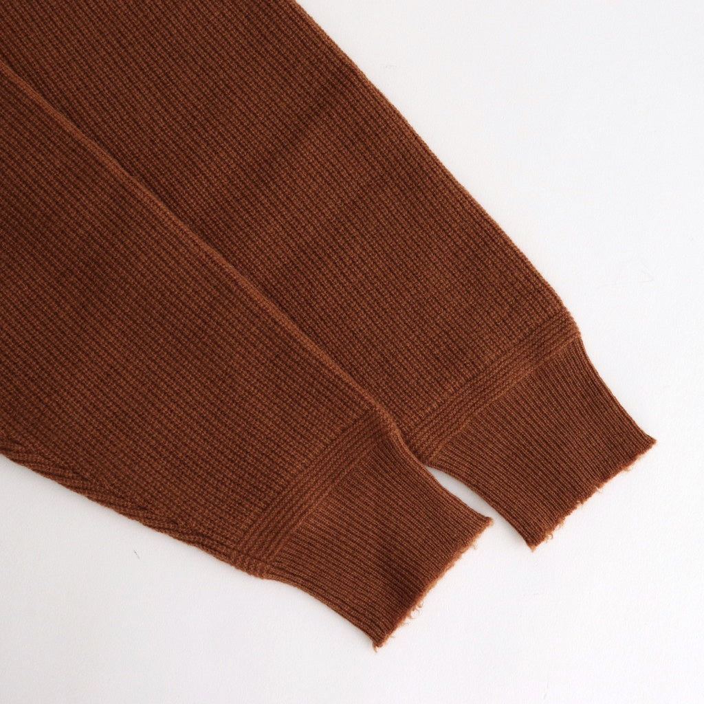 Wool Half Cardigan ST V-neck #MARRON [NEP-AW2403]