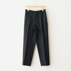 FLAT TAPERED TROUSERS #BLACK [A25C06PT01C]