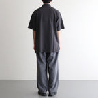 Moss Stitch Field Big Polo #Charcoal [N25SH091]