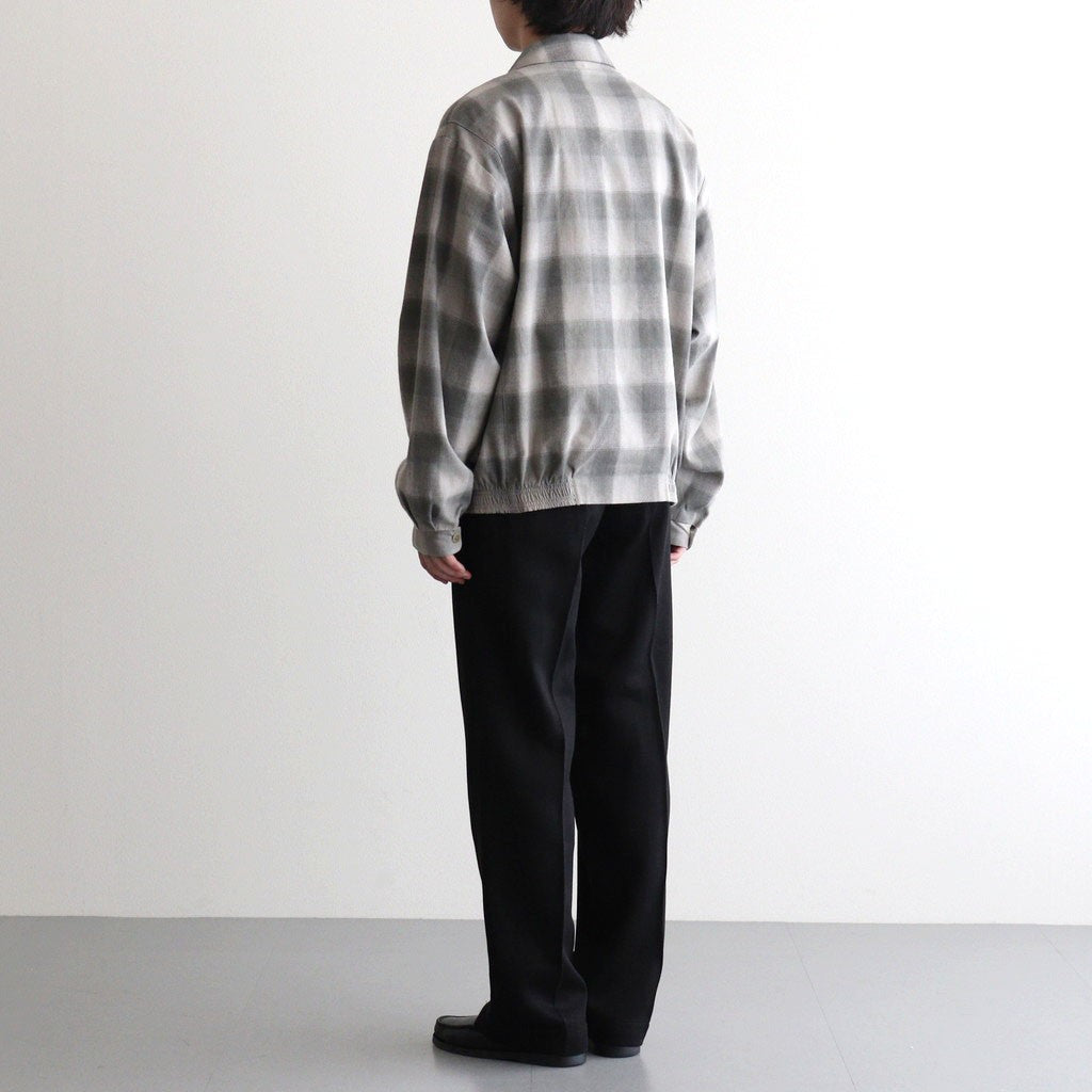 PLEATED-POCKET RICKY JACKET #GRAPHITE PLAID [261OJ-JK07]