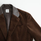 MIXED-WALE CORDUROY TAILORED JACKET #BROWN [26W-BIS-JK11]