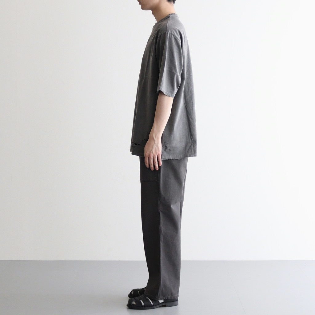CREW NECK DAMAGED TEE #DAMAGED [M25B11CS01B]