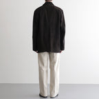 DOUBLE BREASTED JKT #BROWN [SH-62-C-NUBCK-4]