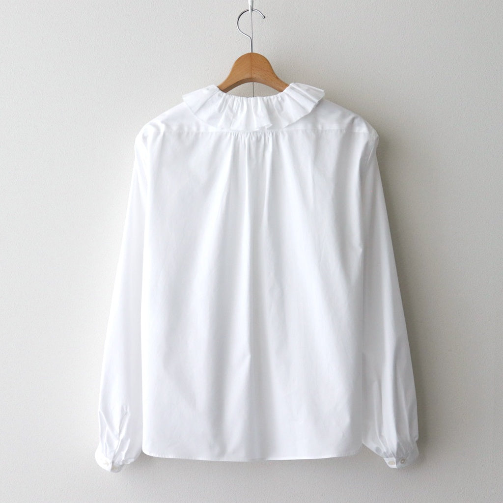BOURRIENNE COTTON TYPEWRITER RUFFLE BL / NAMI #WHITE [16851 50110]