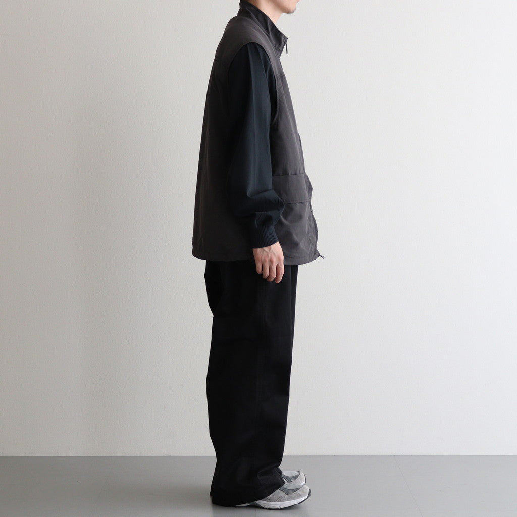 Chino Wide Straight Field Pants #Black [N25SC093] - Diffusion 三重