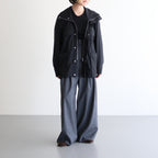 HIGH COUNT DOUBLE TWILL POLYESTER BZ #010 BLACK [16852 25022]