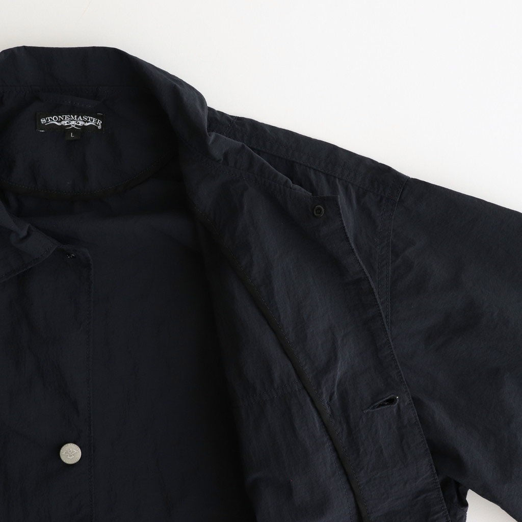 SM FIELD SHIRT SS feather nylon #BlackNavy [25s_SMMS254116]