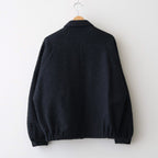 ROUND-COLLAR MOTORING JACKET #ONYX [252OJ-JK04]