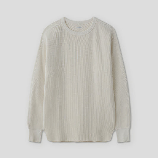 HEAVY WAFFLE TOP #IVORY [PMAS-CL03]