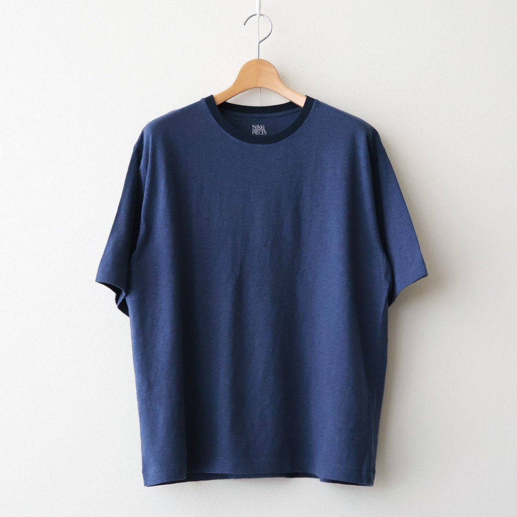 Slub Yarn Cotton２pack Tee #Natural×White / Blue×Navy [NEP-SS2611]