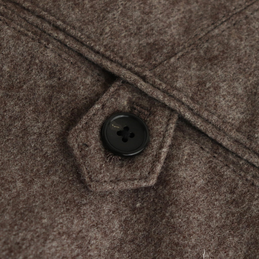 DOUBLE-PLEATED SMARTY TROUSER #TAUPE [242OJ-PT05]