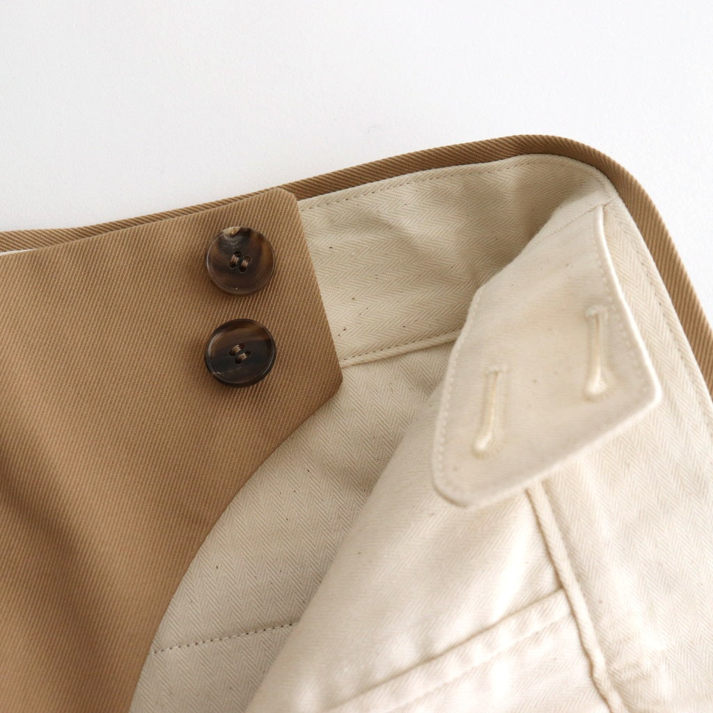 SOLIS COTTON TROUSERS - CHINO #BEIGE [HV501001]