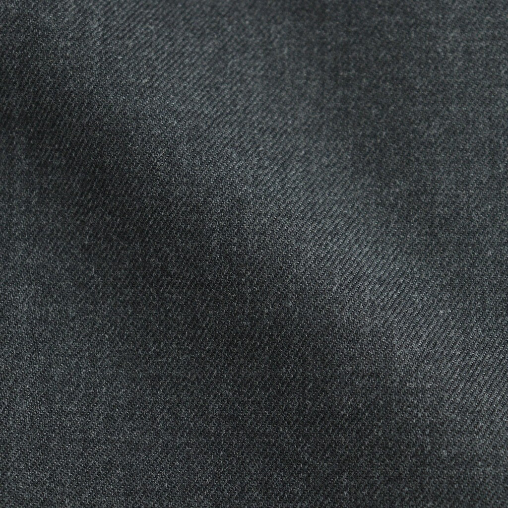 FLAT FRONT WIDE TROUSERS #CHARCOAL [A26C07PT03C]