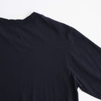 CHIFFON LONG T-SHIRT #DARK NAVY [BN-26SL-046]