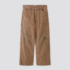 DENIM PAINTER TROUSERS #BROWN(PAINTED) [PMAV-PT10]