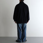 Co/Silk Nep Harf-Zip #BlackNavy [BHS24F038Si]