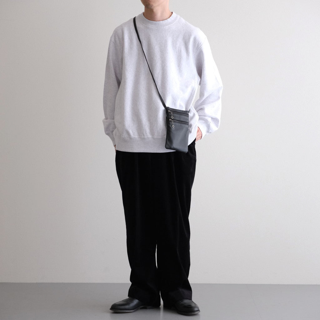 2POCKET SHOULDER BAG #BLACK [BG-37-C-SHEEP-4]