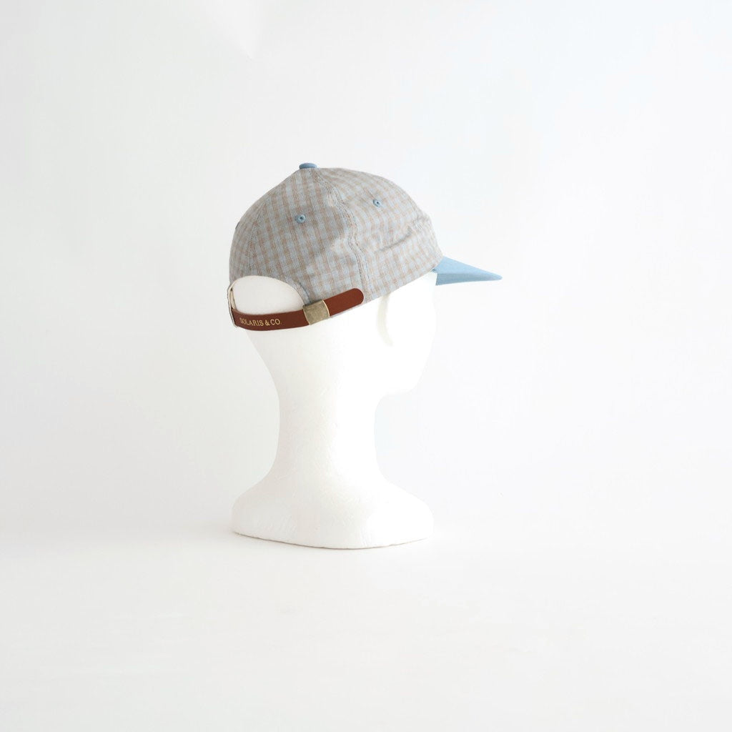 MADRAS CHECK CAP - DANNYBOY #LIGHT BLUE [Z01004]