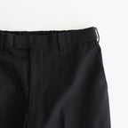 WIDE STRAIGHT TROUSERS #BLACK [A25C04PT03C]