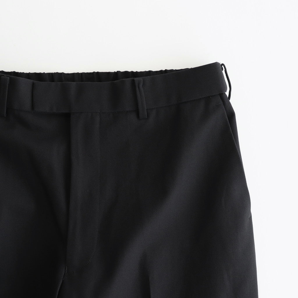 WIDE STRAIGHT TROUSERS #BLACK [A25C04PT03C]