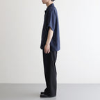 WIDE STRAIGHT TROUSERS #BLACK [A25C04PT03C]