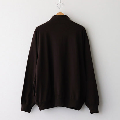 Co/Silk Nep Harf-Zip #Chocolate [BHS24F038Si]