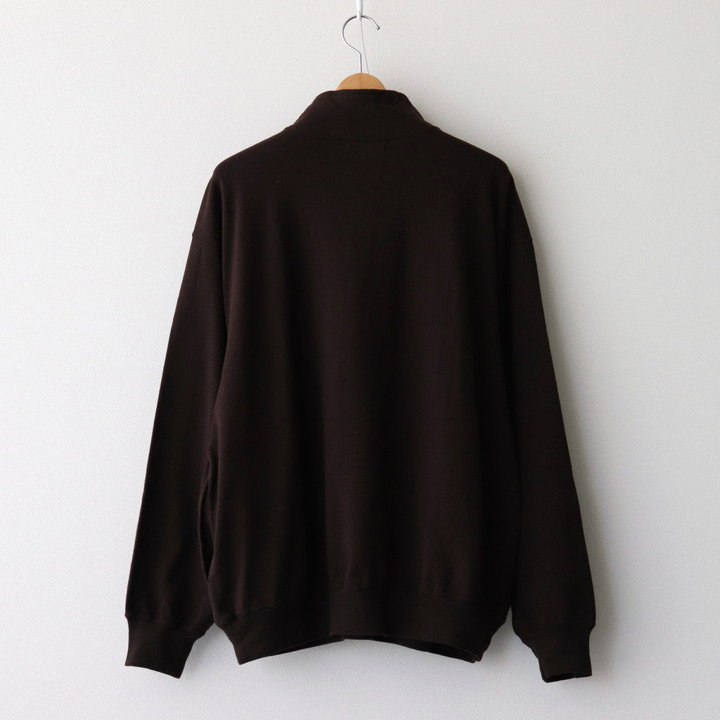 Co/Silk Nep Half-Zip #Chocolate [BHS24F038Si]