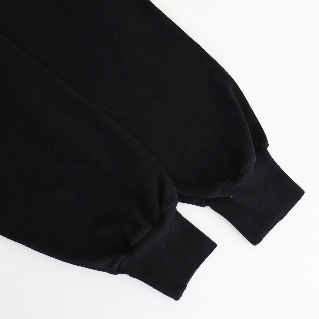 Co/Silk Nep Harf-Zip Shirt #Black [BHS25S037]