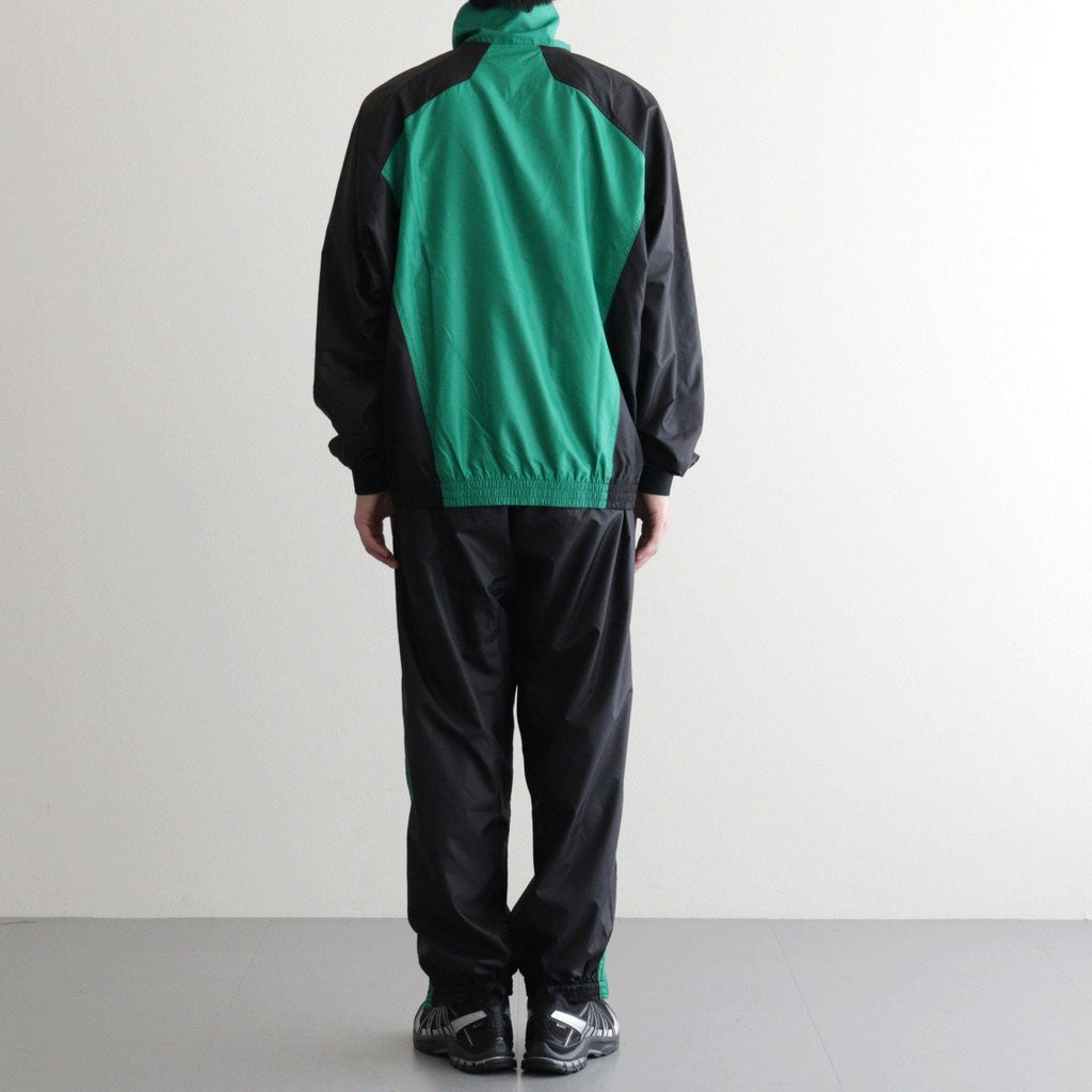 PANEL COLOR TRACK PANTS #BLACK/GRN [DNS26P02]