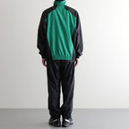 PANEL COLOR TRACK PANTS #BLACK/GRN [DNS26P02]
