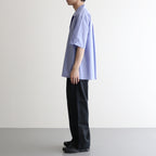 Chambray Open-Collar Shirt #Saxe [BHS25S021]