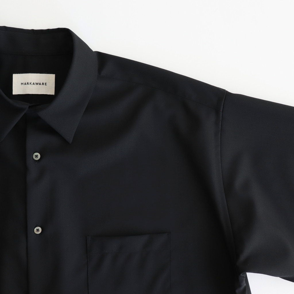 COMFORT FIT S/S SHIRT #BLACK [A25B03SH01B]