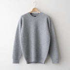 CASHMERE FOX CREW NECK #GRAY [BN-25FM-053]