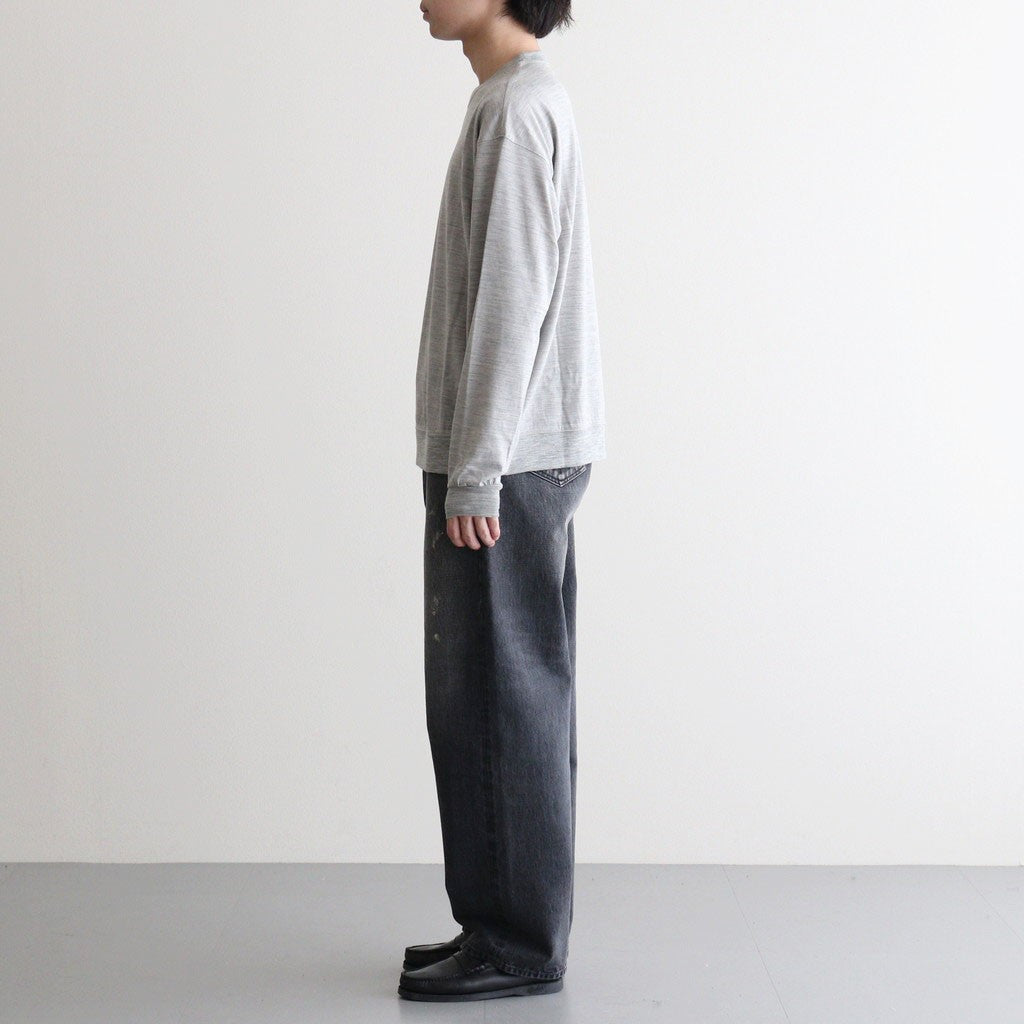 Washable Japanese Merino L/S Tee #GREY [SM61MC002]