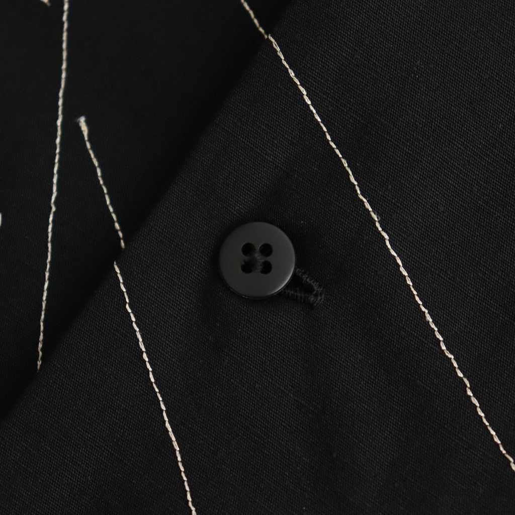 SILK NEP CLOTH SOUVENIR SHIRTS (Short-sleeve) #ONYX [251OJ-SH14]