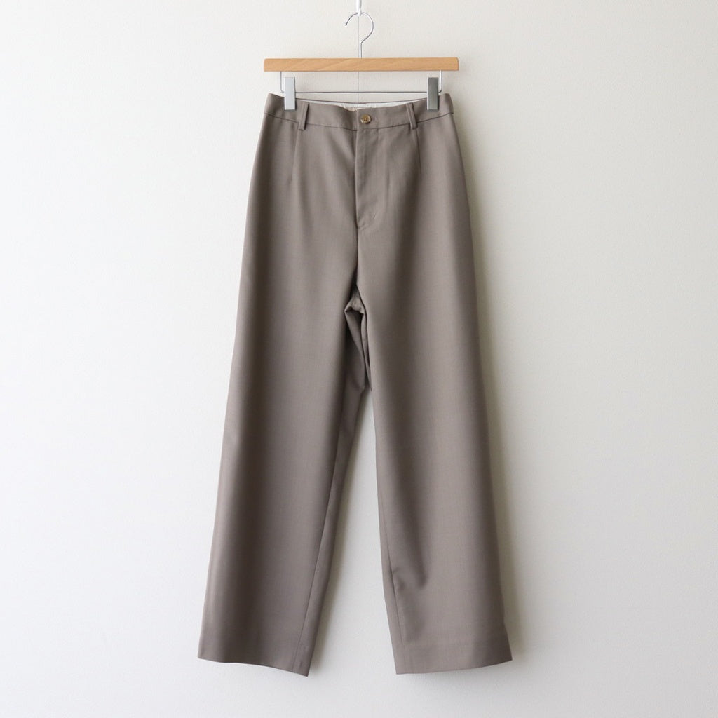 Wool Tuckless Tapered Trousers #BEIGE [NEP-SS2509W]
