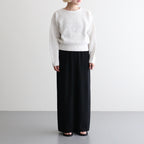 GRASSY LACE CREW NECK #WHITE [BN-26SL-028]