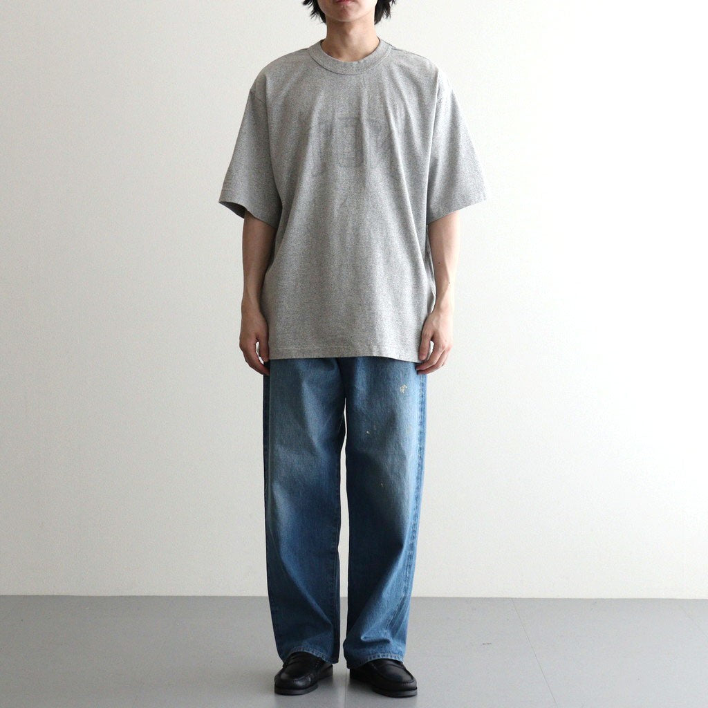 NOT-PRINCE 88/12 Print Tee WIDE #HeatherGrey×Fade/Grey-PT [bROOTS25S36S26B]