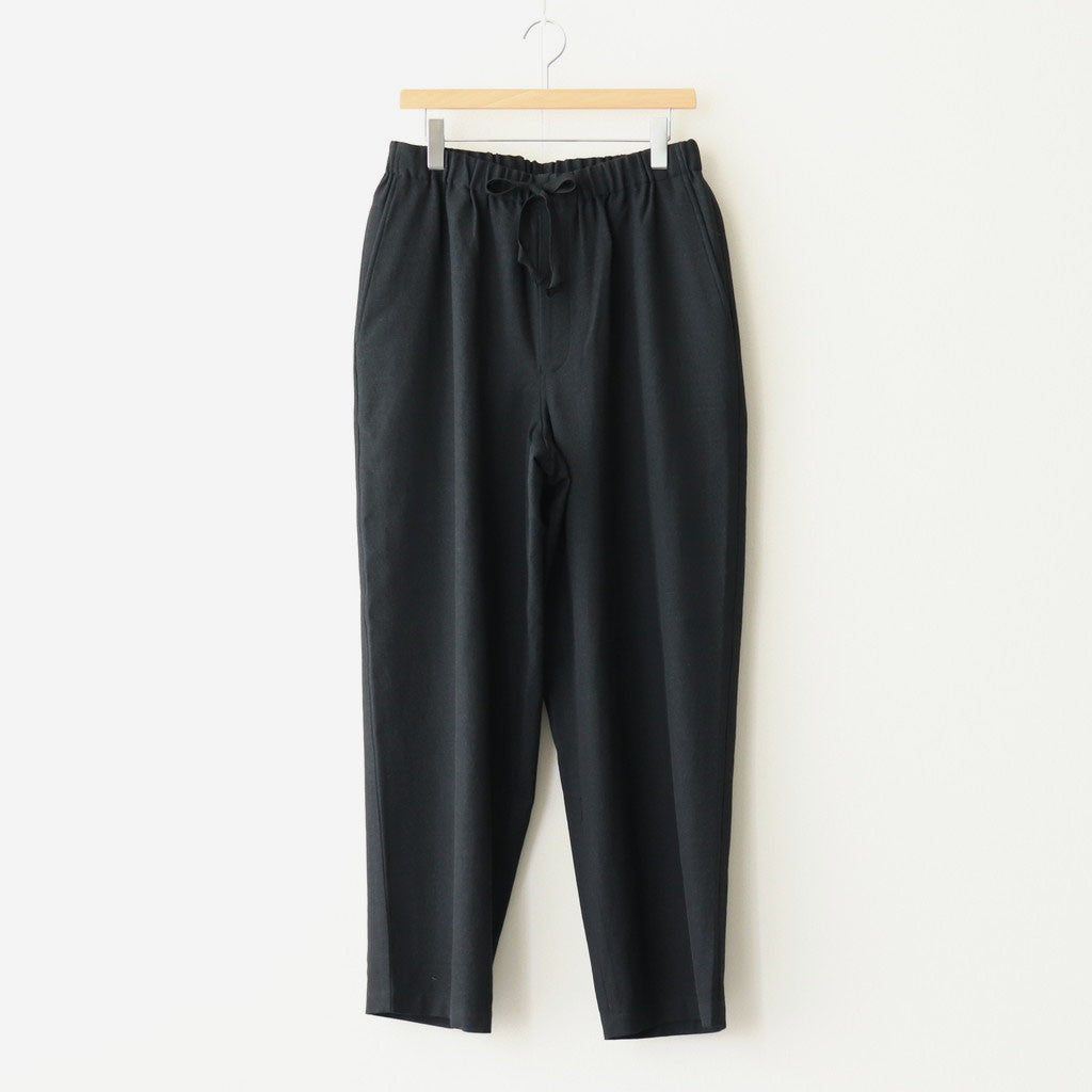 COCOON WIDE EASY PANTS #CHAMBRAY BLACK [M25C12PT03C]