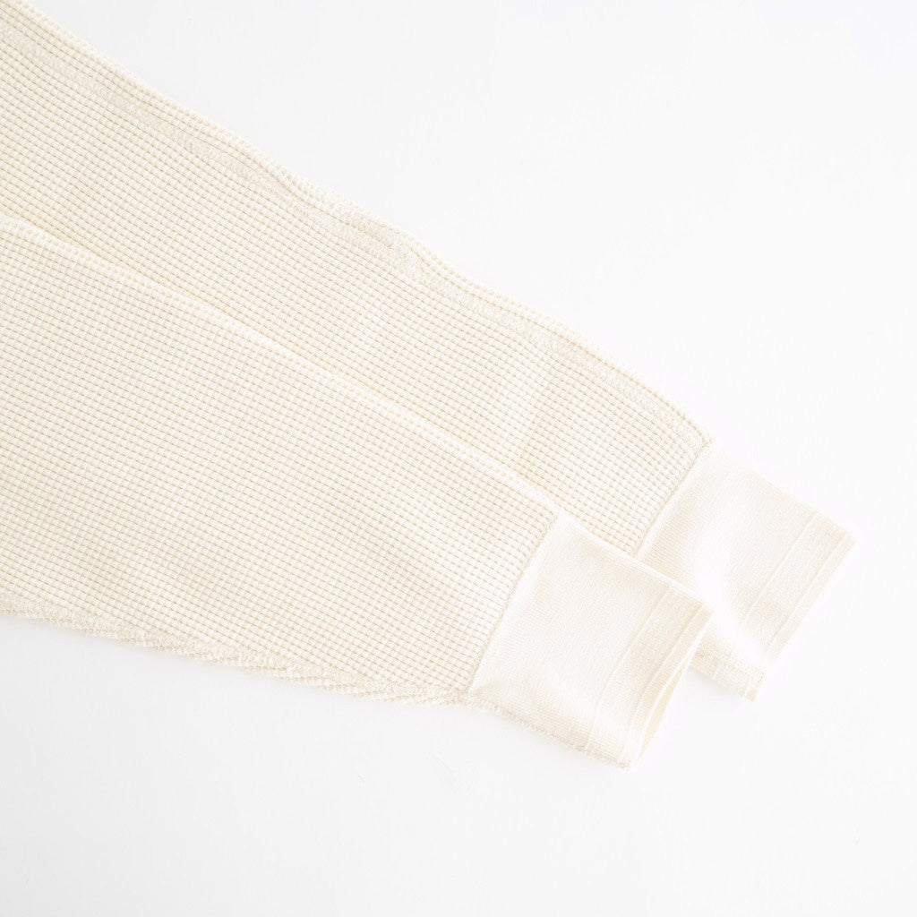 HEAVY WAFFLE TOP #IVORY [PMAU-CL01]